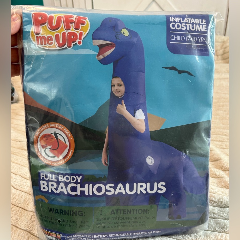 Inflatable Brachiosaurus Costume for Kids